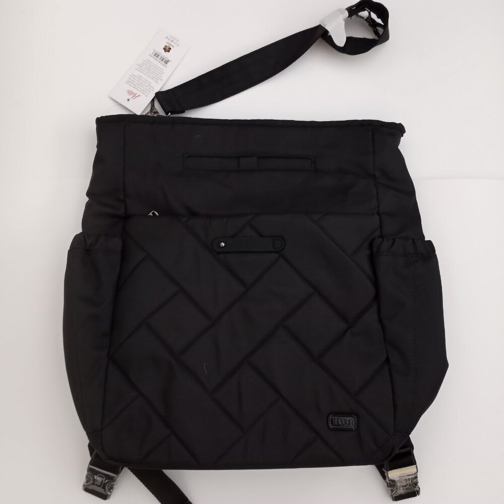 LUG Symphony ConvertibleTote Bag / Shoulder Bag / Backpack - Brushed Black - Picture 6 of 16
